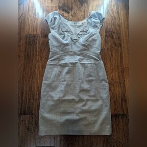 Rebecca Taylor Wool Blend Grey Dress